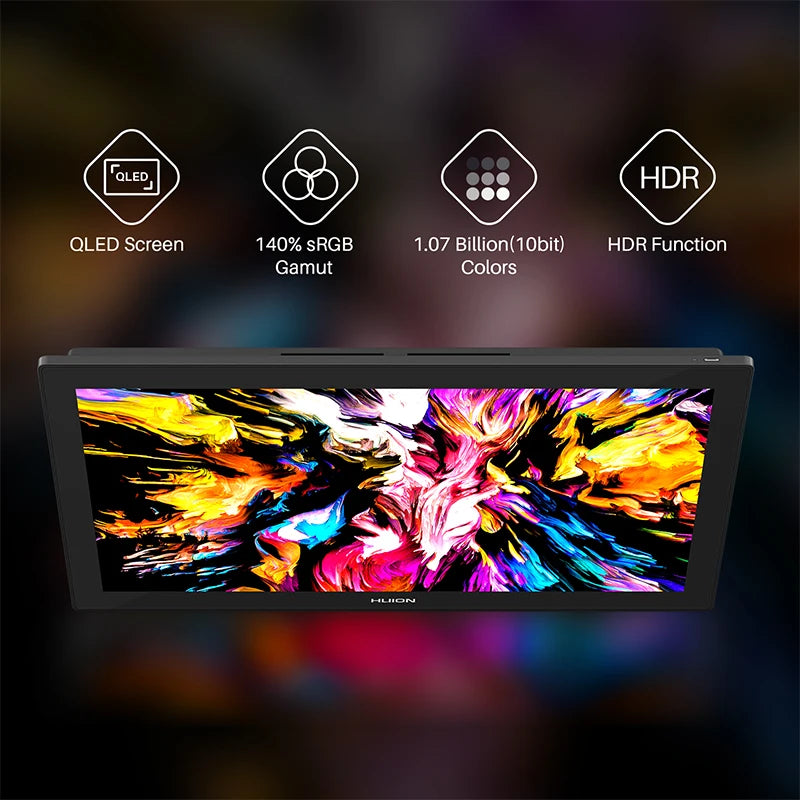 4K Graphics Tablet Screen Full-Laminated Professional Drawing Monitor Built-in Stand