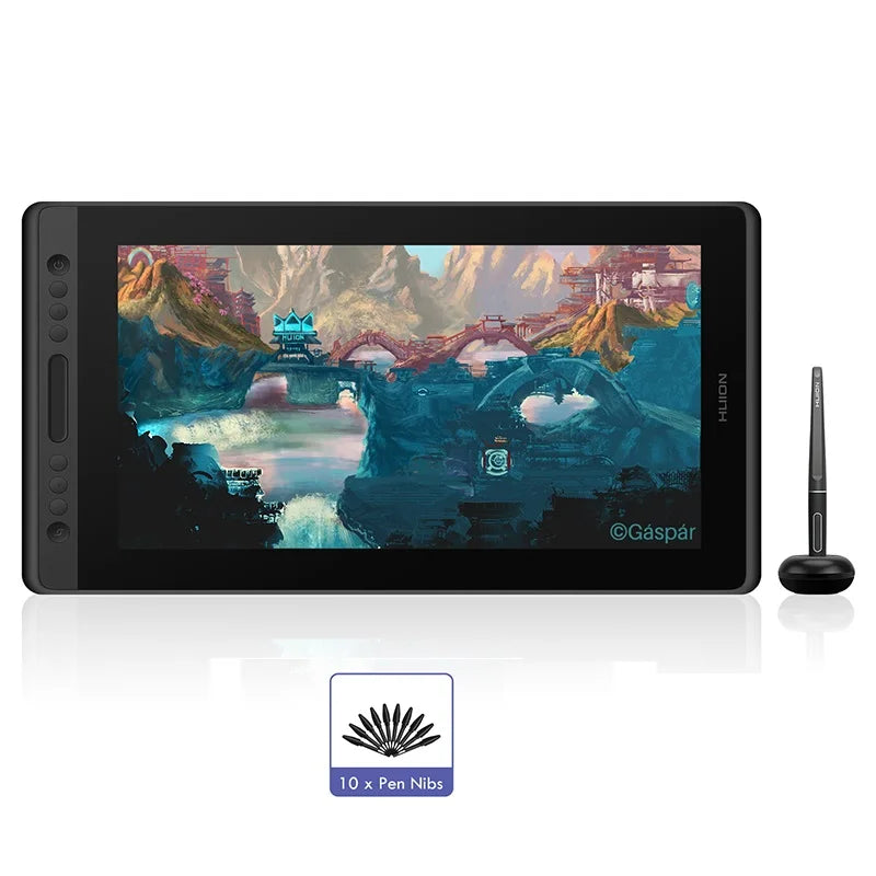 Drawing Pen Tablet 15.6 Inch Digital Graphic Display Monitor with Tilt Function