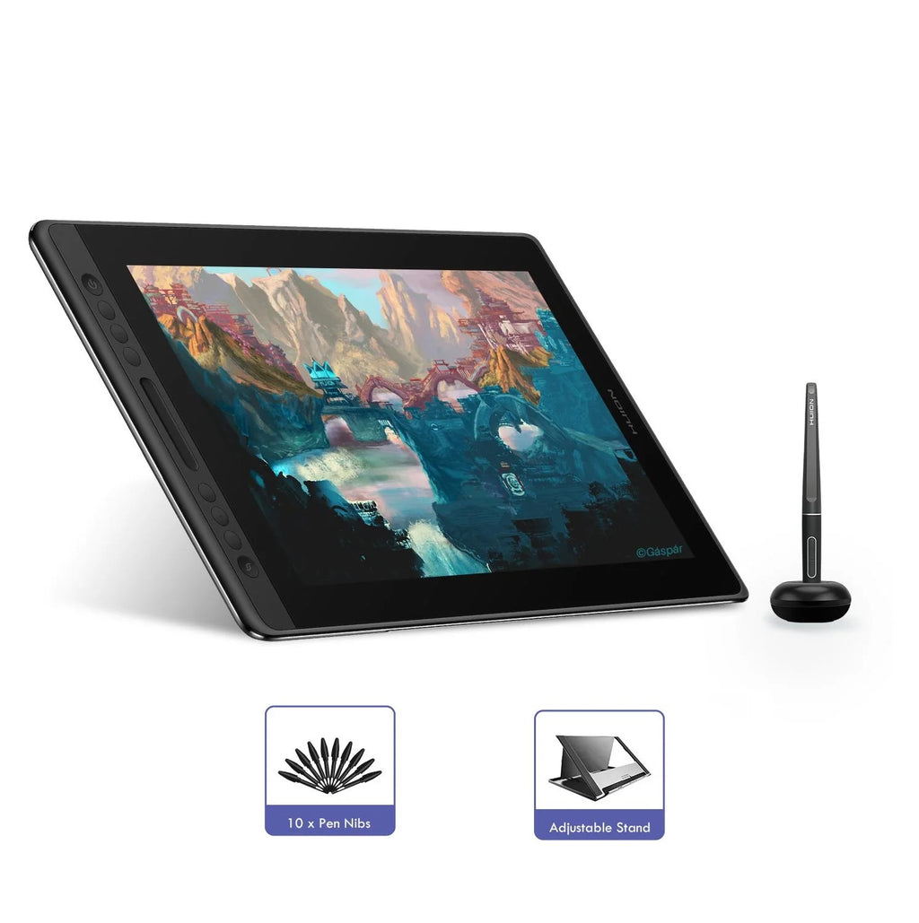 Drawing Pen Tablet 15.6 Inch Digital Graphic Display Monitor with Tilt Function