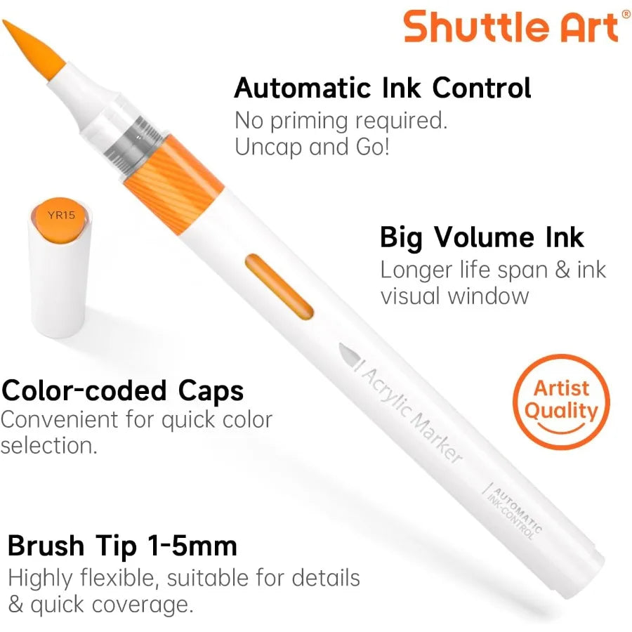 Ink Control Acrylic Paint Markers 36 Colors