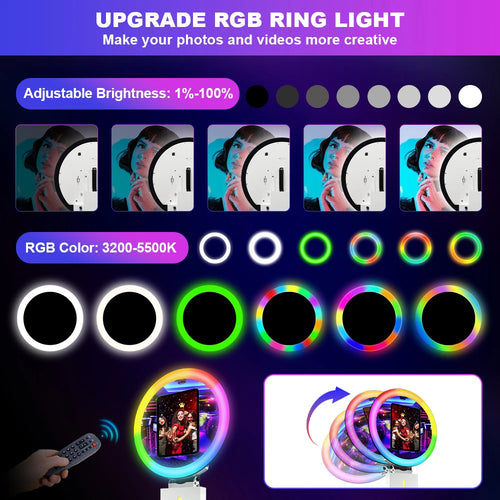 12.9' iPad Wedding Photo Booth with Ring Light for events