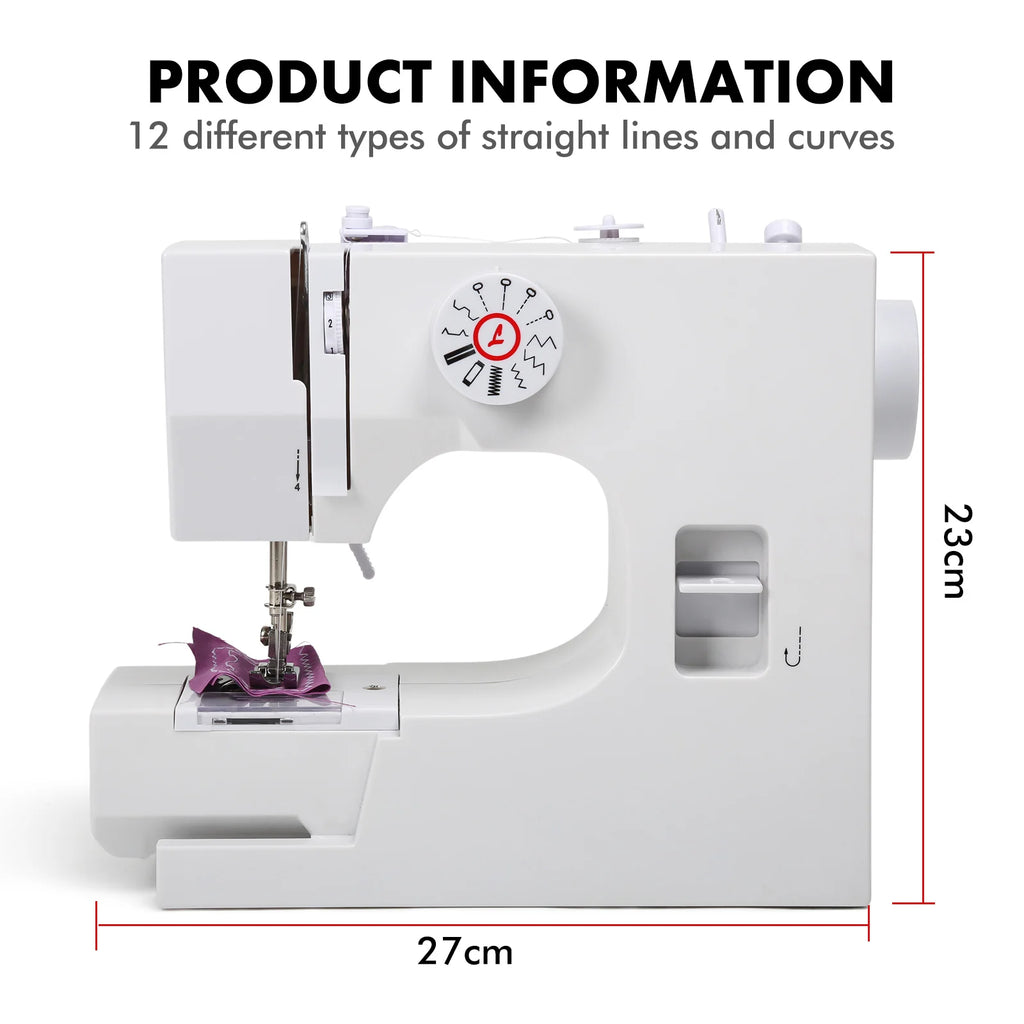 Multifunctional Mini Sewing Machine 12 Stitches Electric  with Foot Pedal