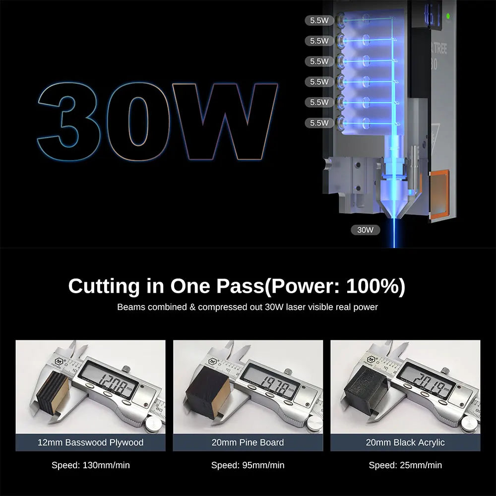 Laser Engraving Woodworking Machine with Laser Cut Tools