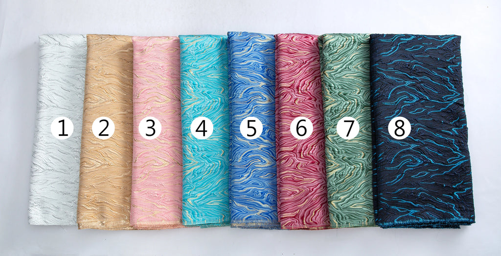 Luxury Africa Nigerian Brocade Lace Fabric for Evening Prom Luxury Women Dresses