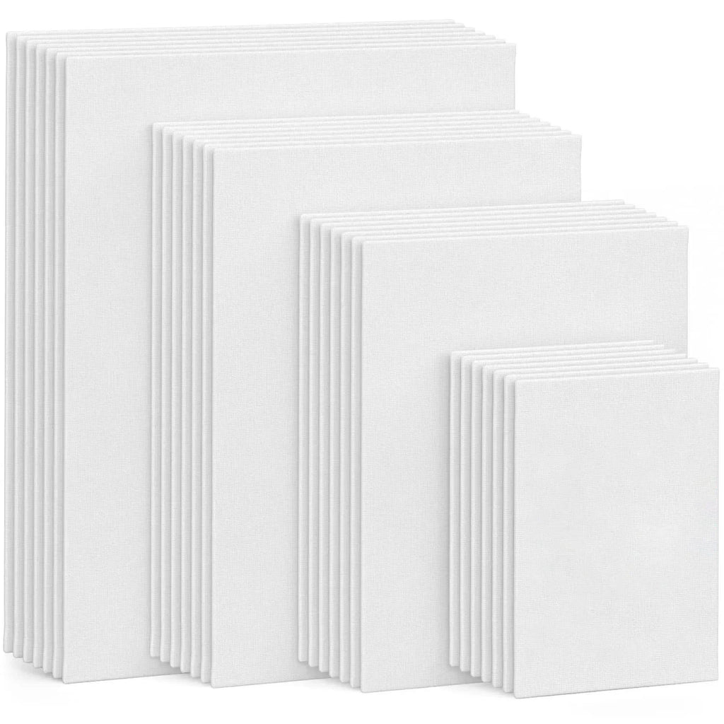 4pcs/pack Professional Stretched 100% Cotton Canvases For Acrylic Pouring Oil Paint Dry & Wet Art Media