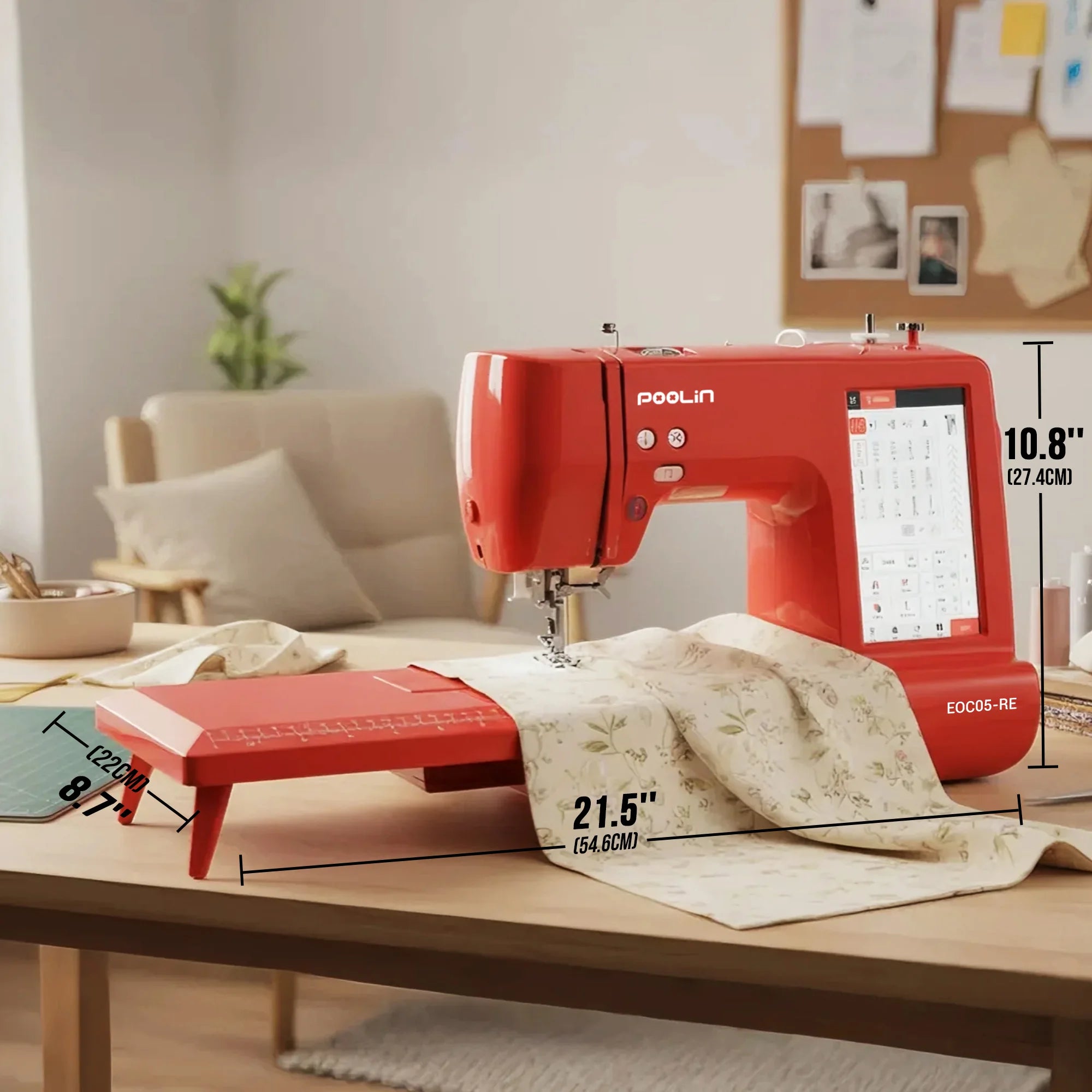 The 2 in 1 Embroidery Sewing Machine is a Computerized Home Machine for Beginners with a Starter Kit