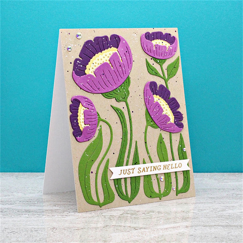 Tulips Metal Cutting Dies For DIY Scrapbooking
