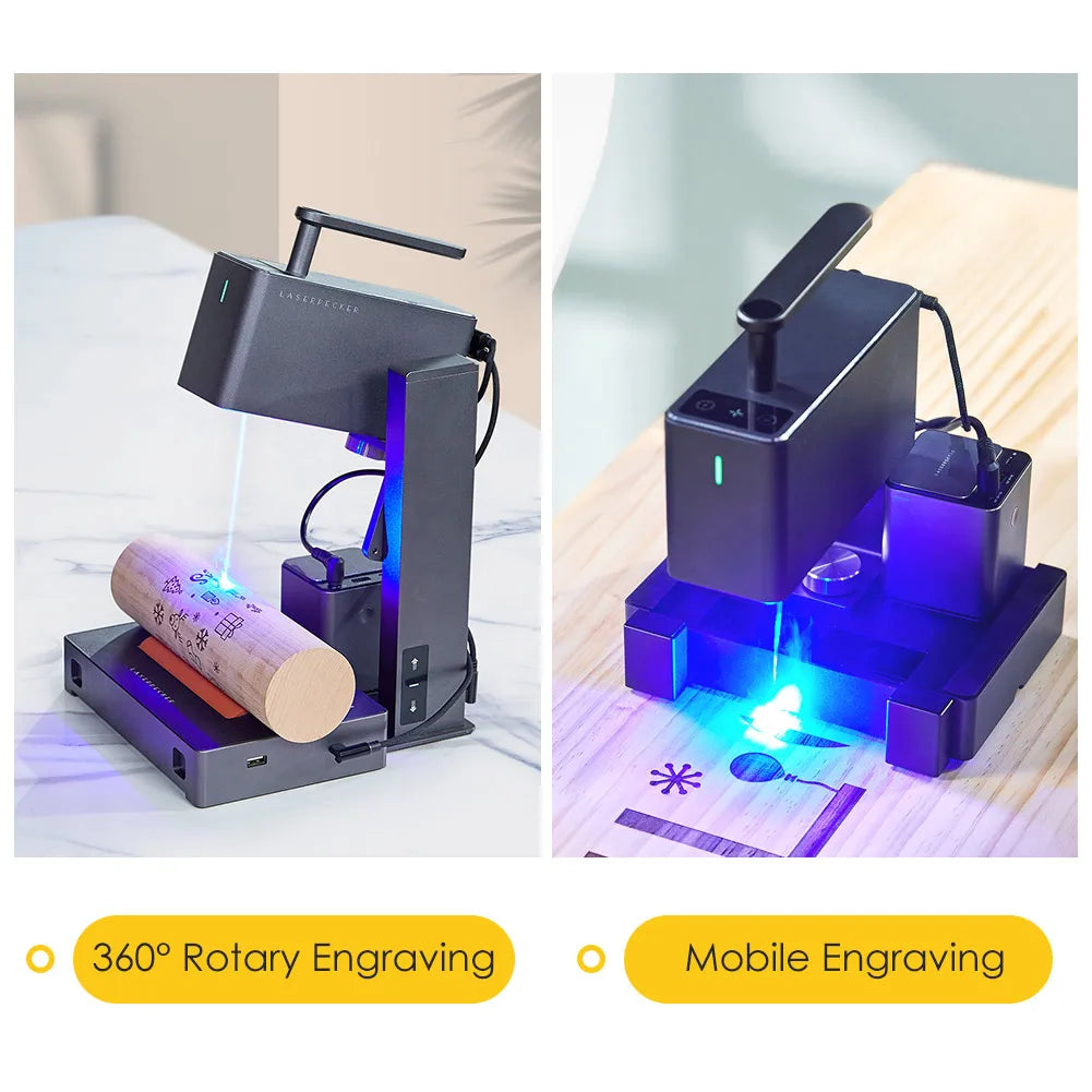 Laser Pecker Laser Engraver 2k 450nm Portable Machine For Paper Cutting wood bamboo Leather Colored Glass LP2
