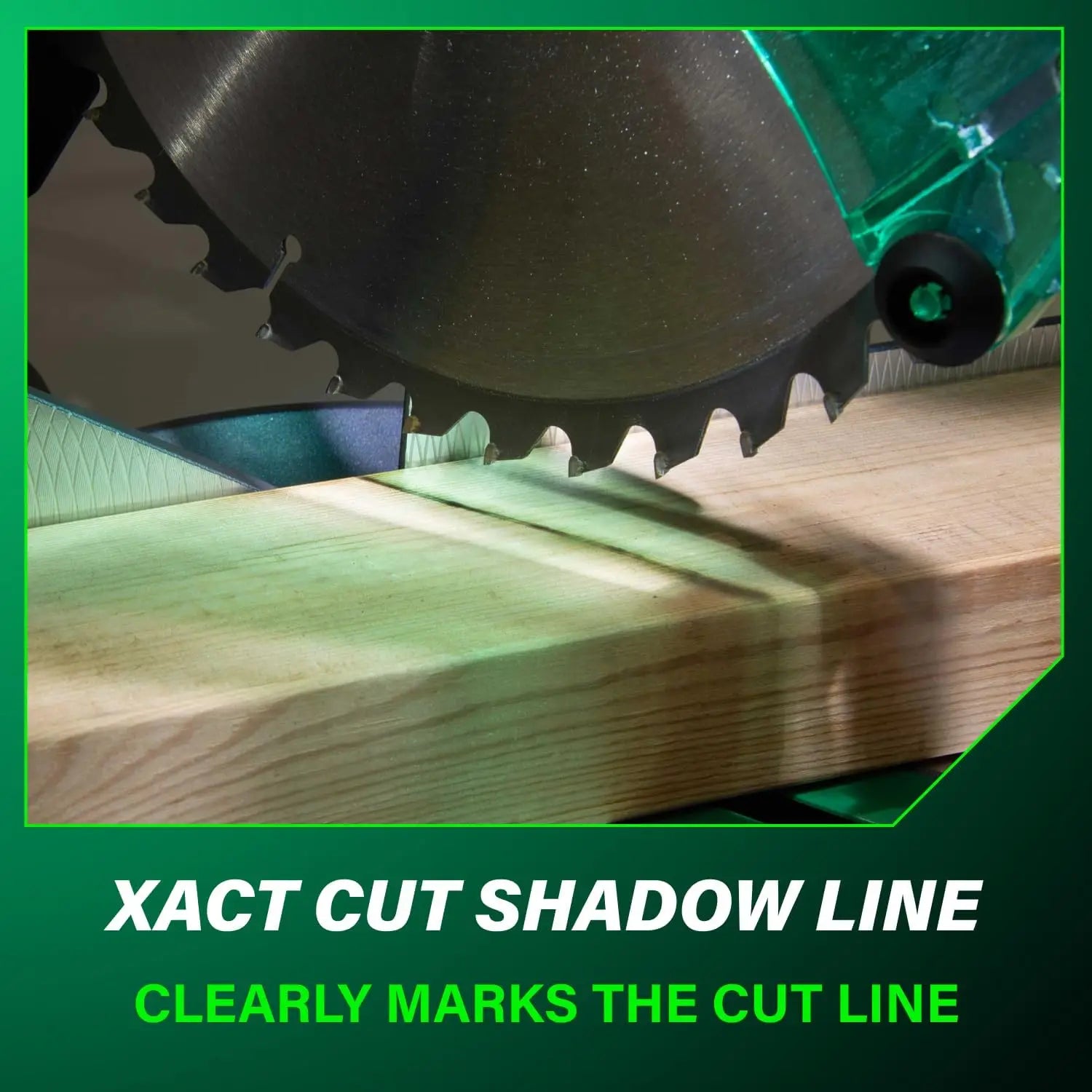 Single Bevel Miter Saw Xact Cut Shadow Line, Precision Angles, Lightweight