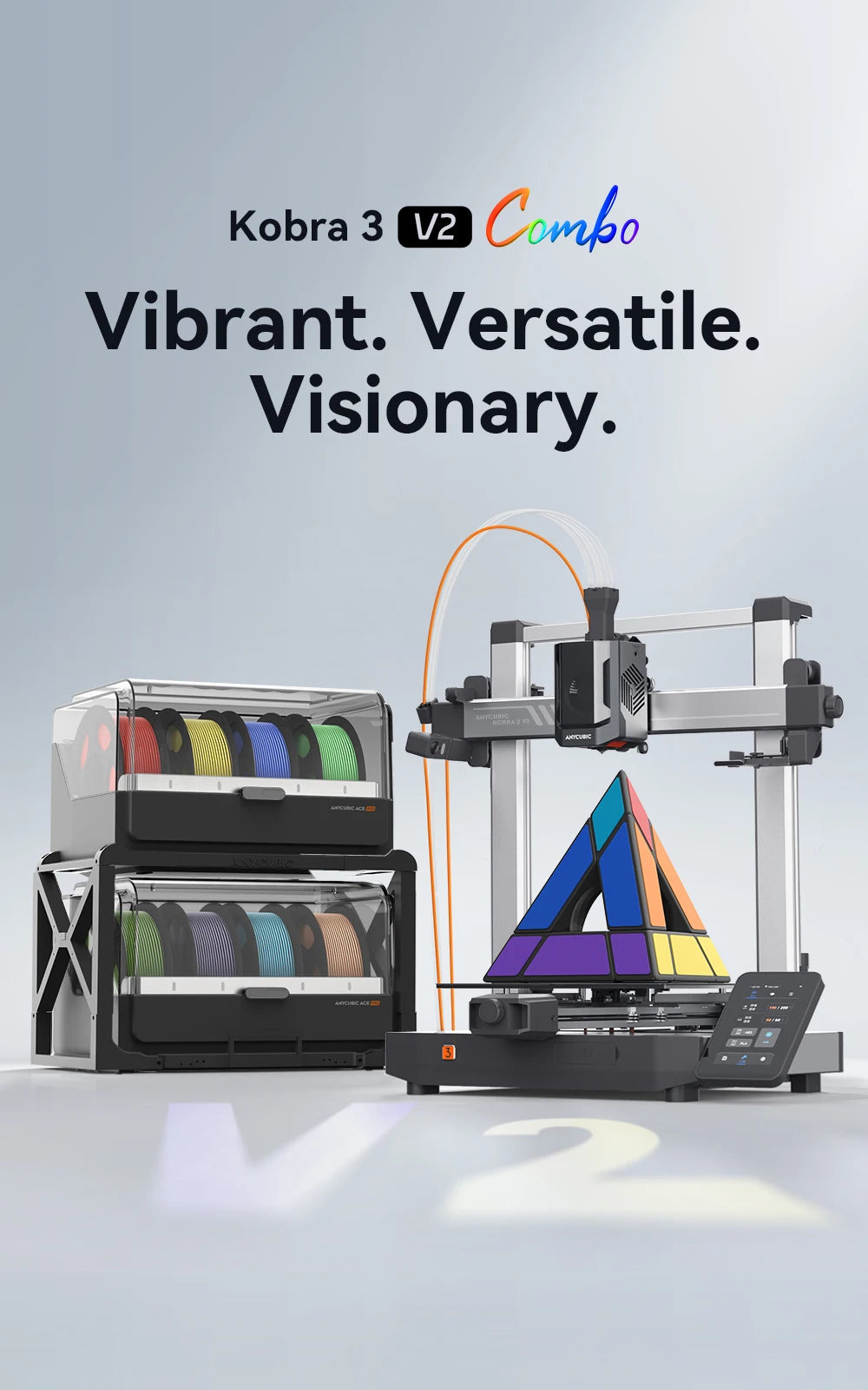 Fast Printing and Auto Drying 3D Printer with up to 8 Filament Colors