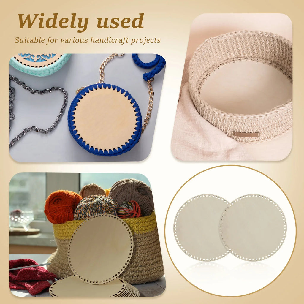 Wood Bag Bases for Crochet Bag & Crafts