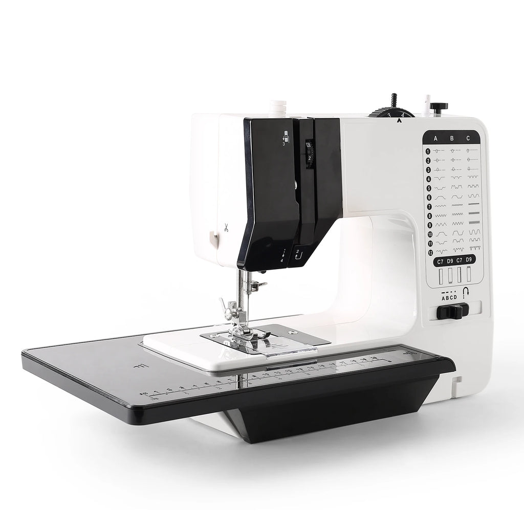 12 Stitch Mini Sewing Machine with Sewing Table and 113PCS Sewing Kit