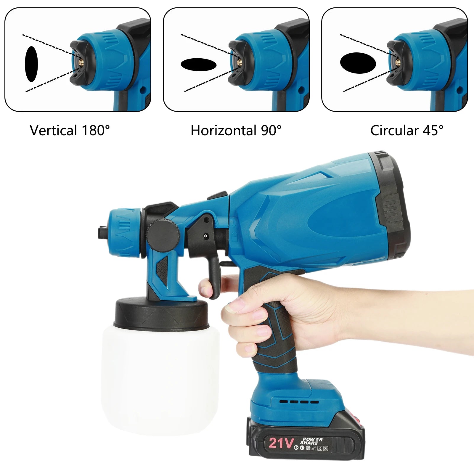 1 Set Mini 3 Paint Long-Spray Distance Patterns Rechargeable, Multipurpose, Electric, & Handheld