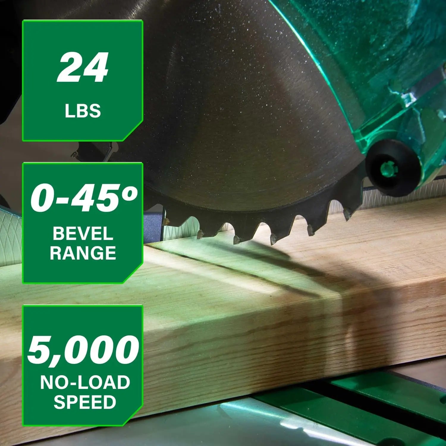Single Bevel Miter Saw Xact Cut Shadow Line, Precision Angles, Lightweight