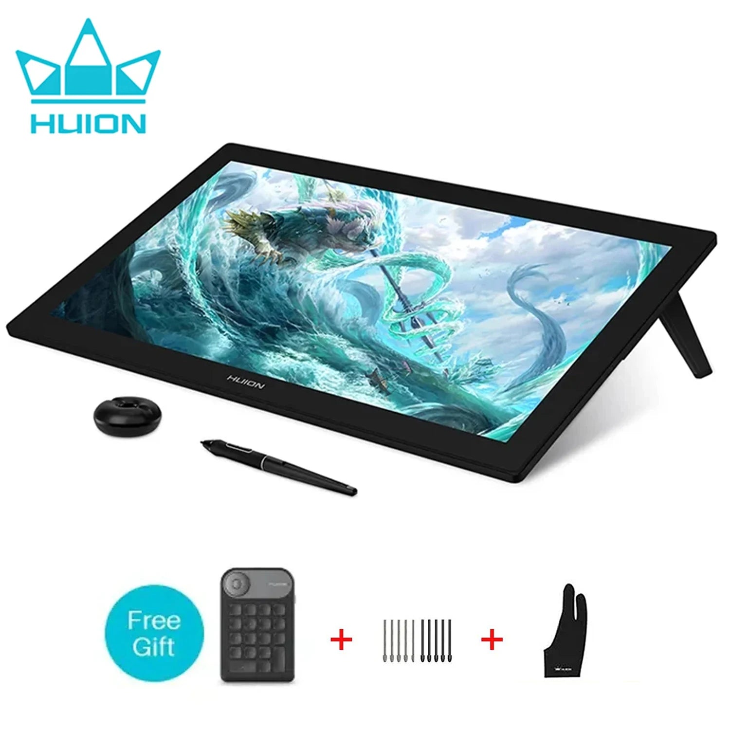 4K Graphics Tablet Screen Full-Laminated Professional Drawing Monitor Built-in Stand