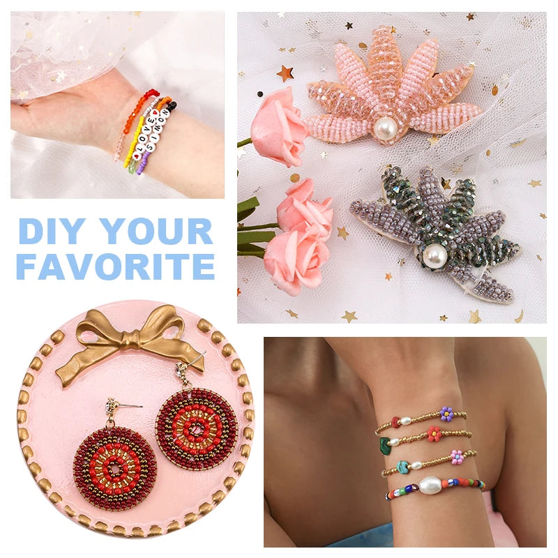 Bead Set With Organizer Box For Jewelry Making