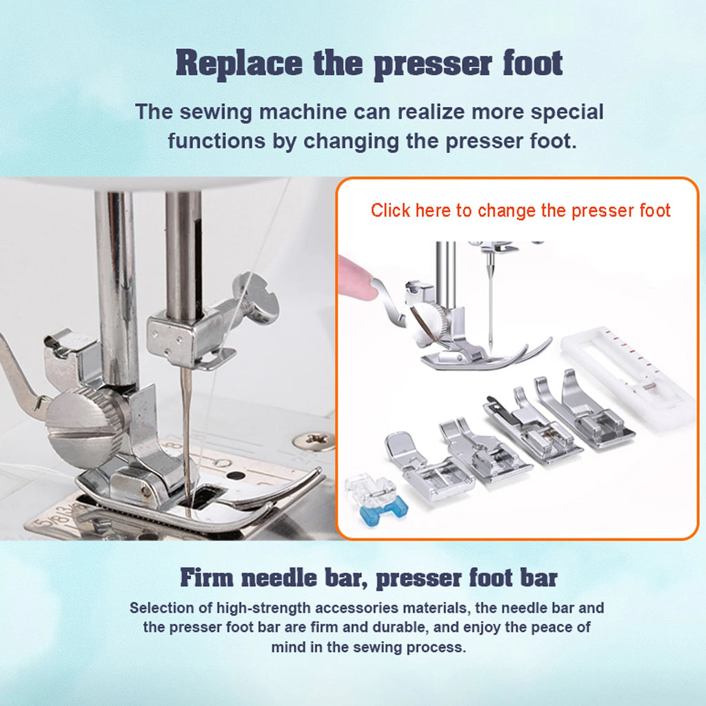 12 Stitches Electric Sewing Machine Mini Double Thread