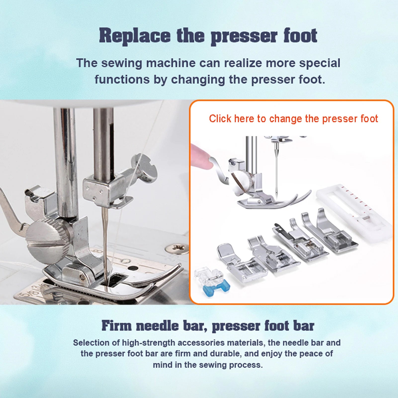 12 Stitches Electric Sewing Machine Mini Double Thread