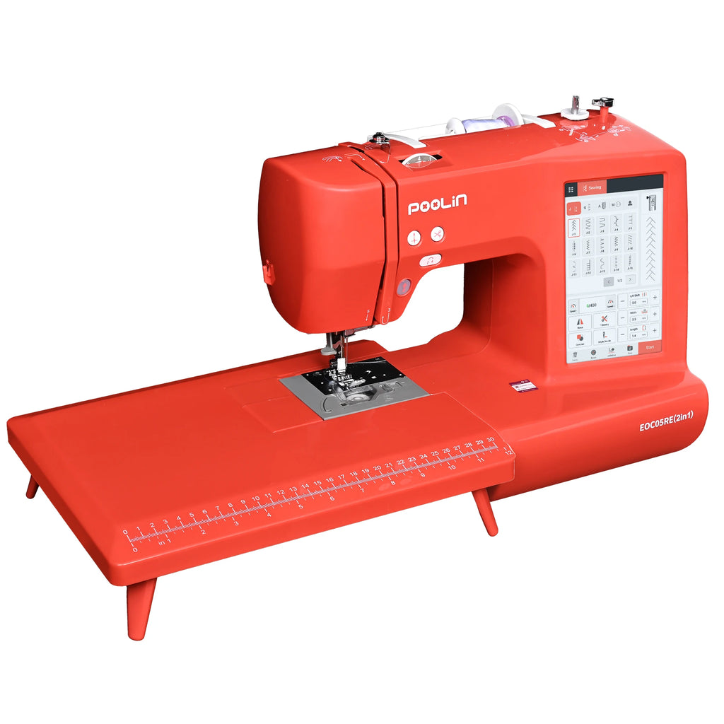 The 2 in 1 Embroidery Sewing Machine is a Computerized Home Machine for Beginners with a Starter Kit