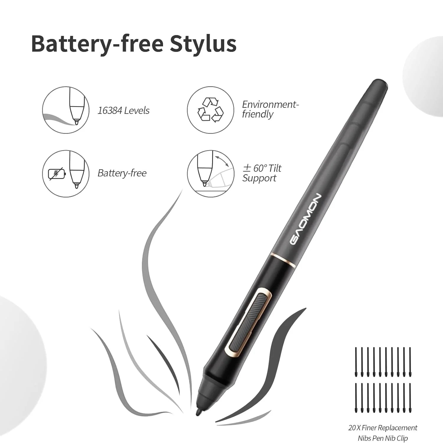 Wireless Graphics Tablet Bluetooth Levels Pen Pressure 8x5 Inch Drawing Tablet Android Supported