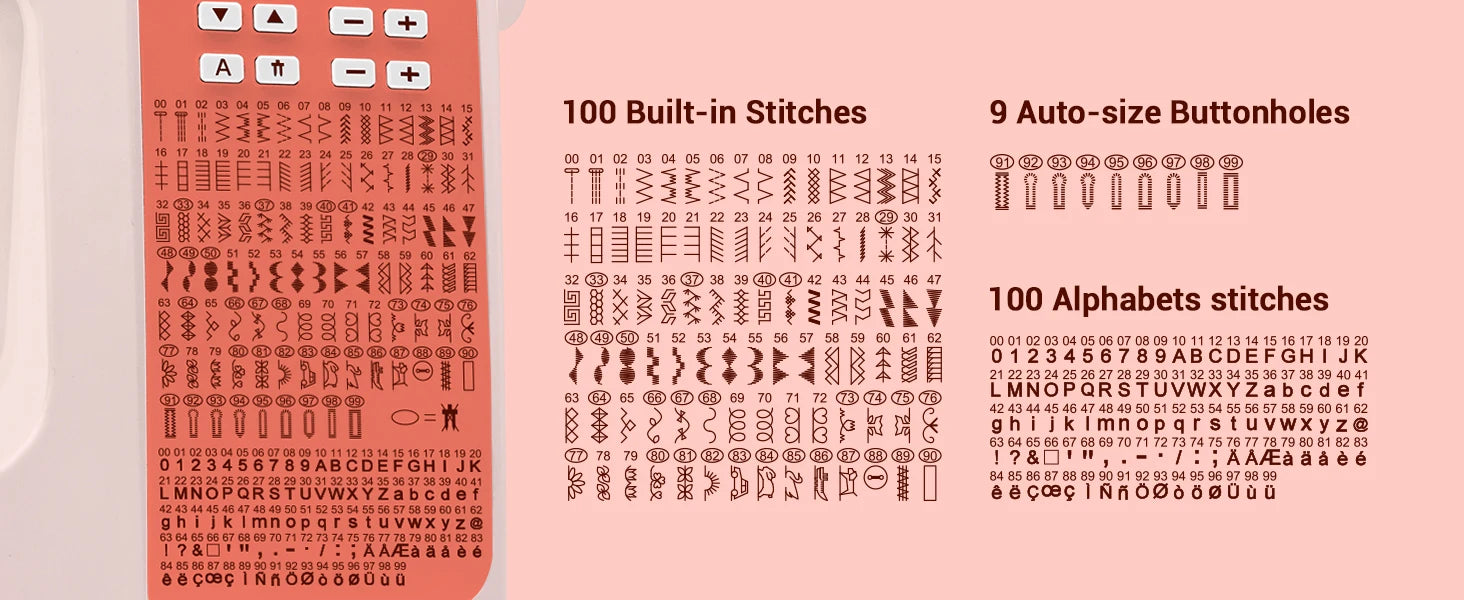 Heavy Duty Computerized Sewing Machine with Built-in 200 Stitches