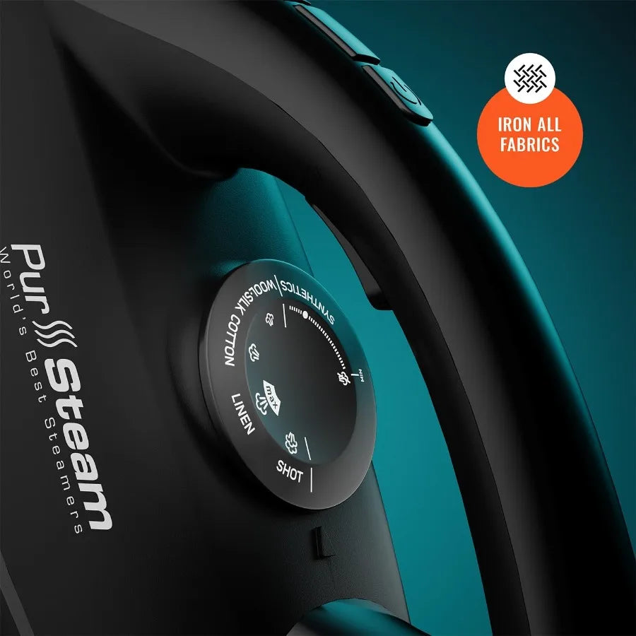 Ceramic Soleplate Steam Iron Fast Heat Up Self-Clean