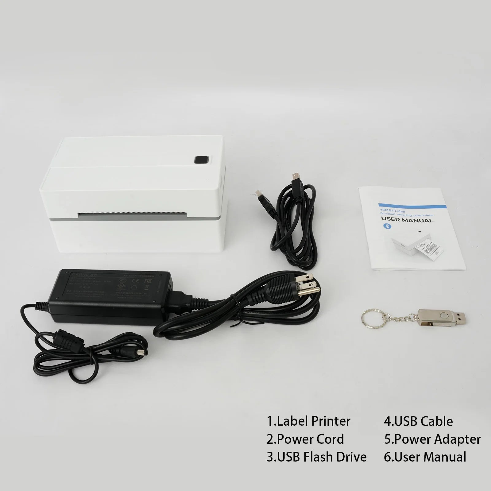 Portable Thermal Label Printer USB Bluetooth