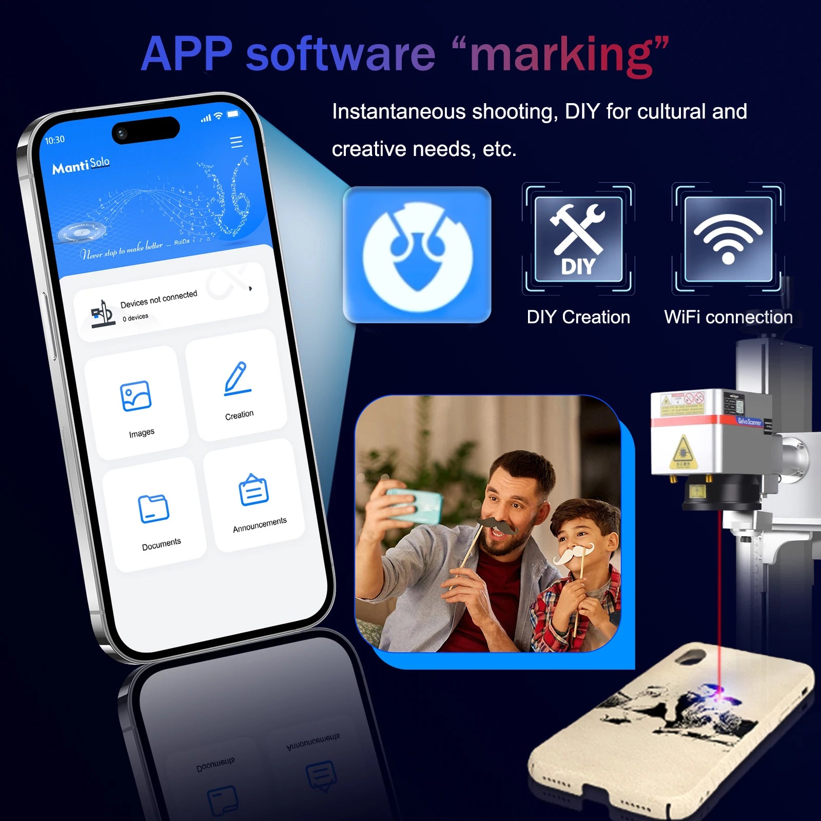 15W UV CCD Laser Marking Machine Automatic Visual Positioning Maker Camera Laser Engraver for Metal Plastic Glass