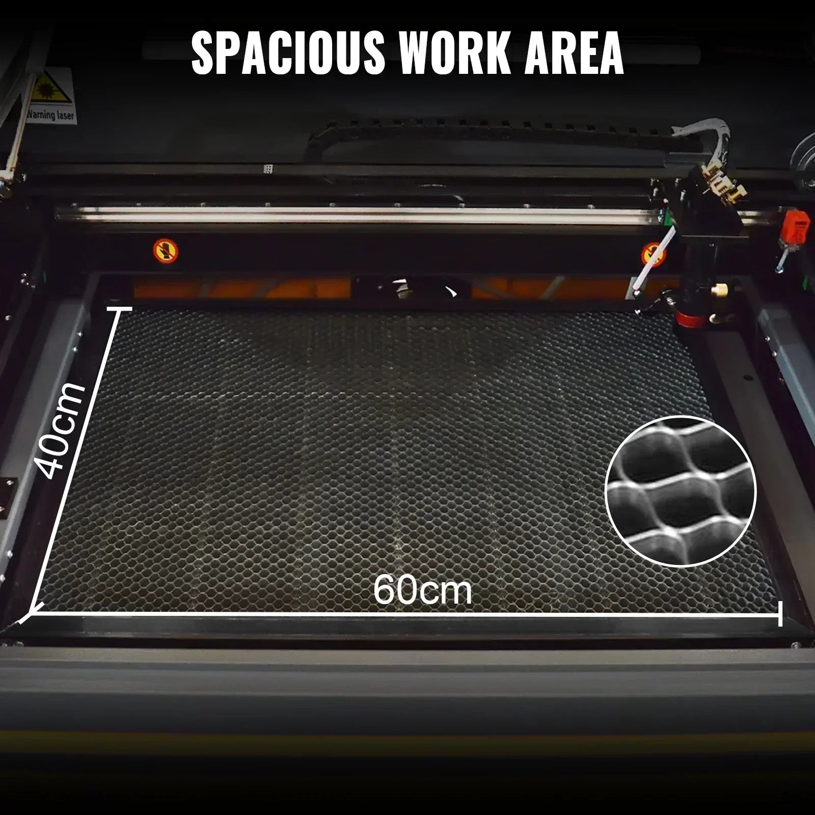 Laaser Engraving Machine with Digital Control Panel for Wood Leather and Acrylic