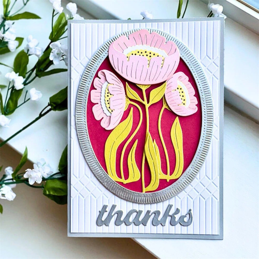 Tulips Metal Cutting Dies For DIY Scrapbooking