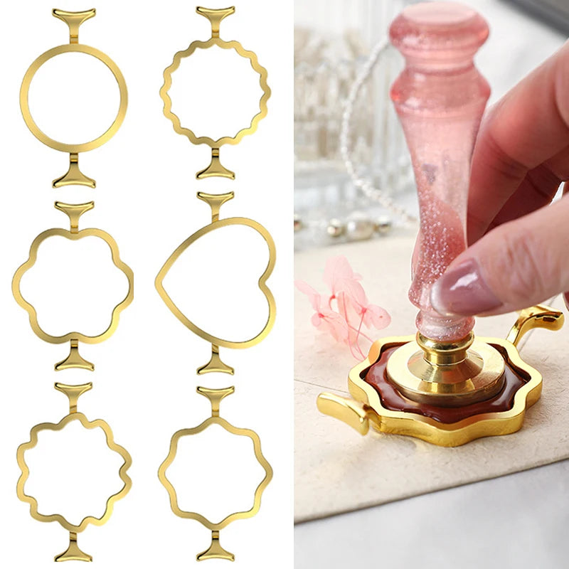 Wax Seal Metal Mold Round Flower Heart Shape
