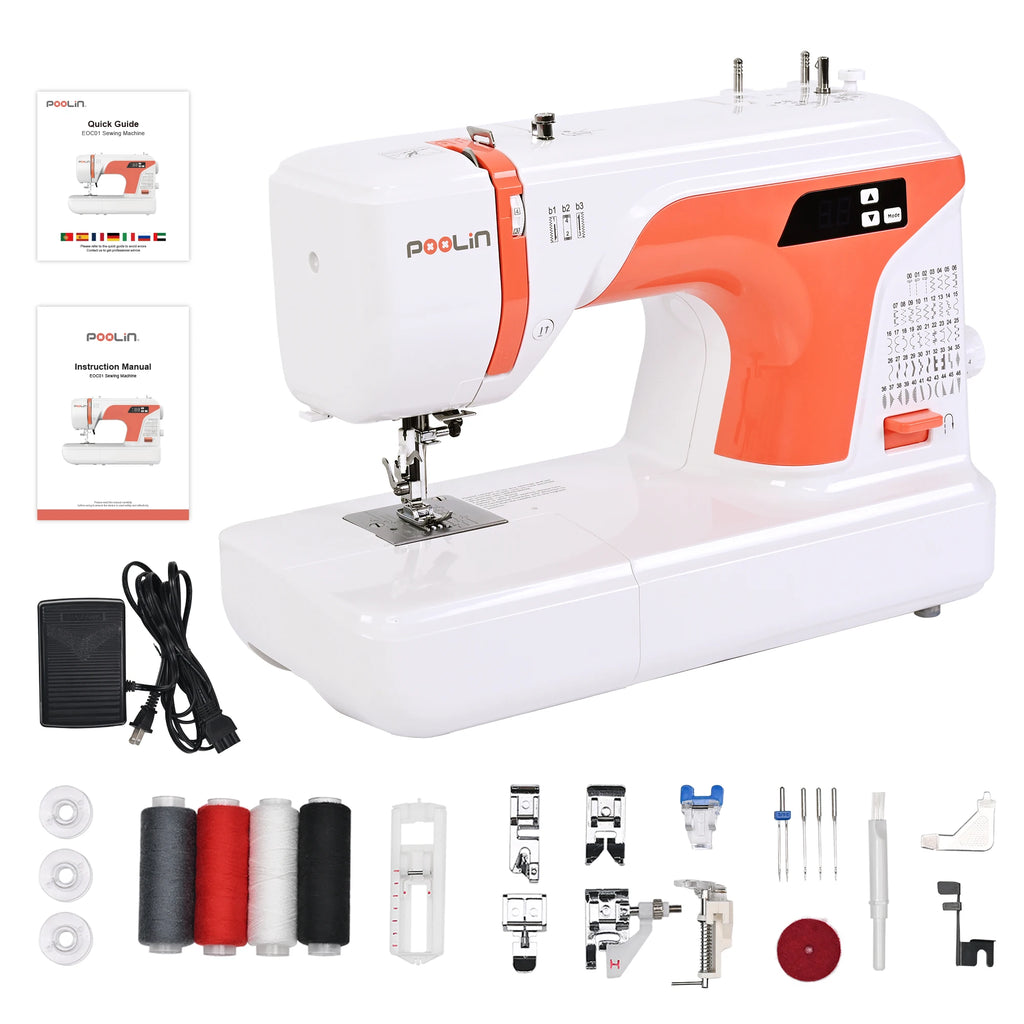 Computerized Sewing Machine With 2 Sewing Modes and 107 Stitch Applications