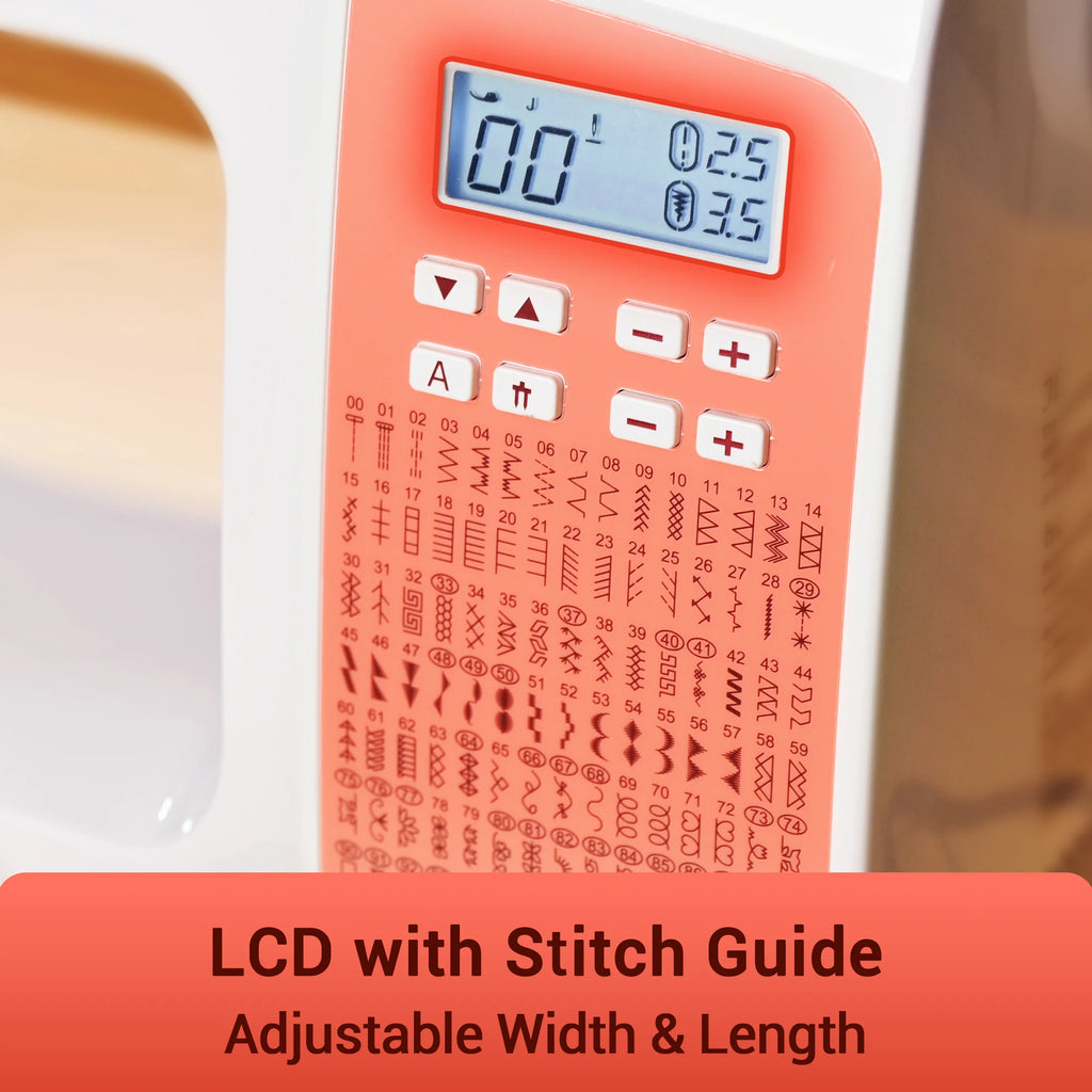 Heavy Duty Computerized Sewing Machine with Built-in 200 Stitches