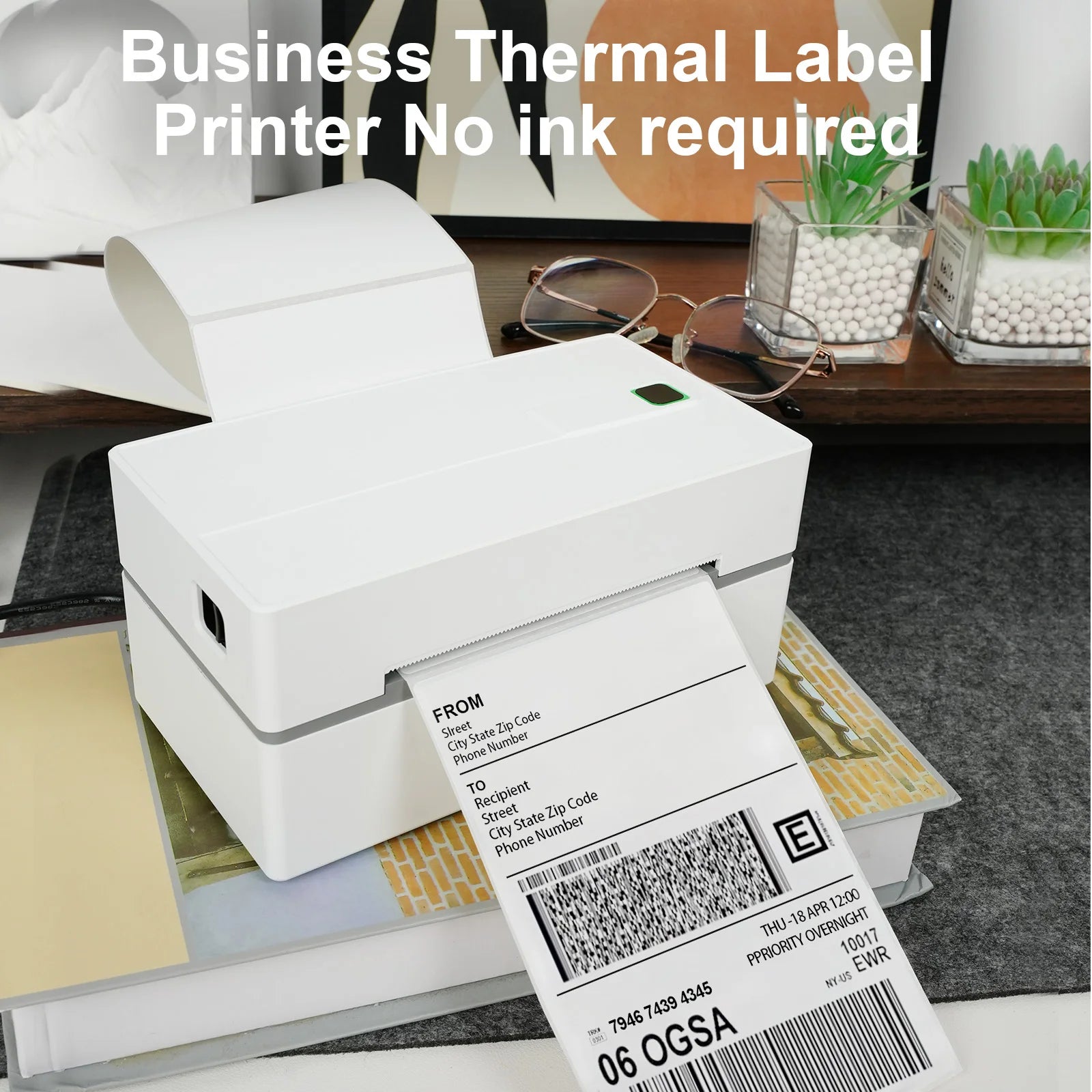 Portable Thermal Label Printer USB Bluetooth