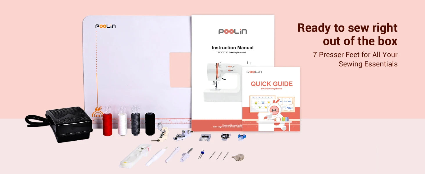 Heavy Duty Computerized Sewing Machine with Built-in 200 Stitches