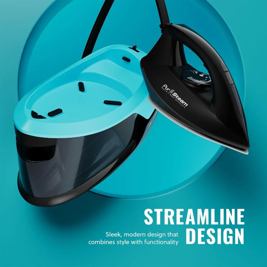 Ceramic Soleplate Steam Iron Fast Heat Up Self-Clean