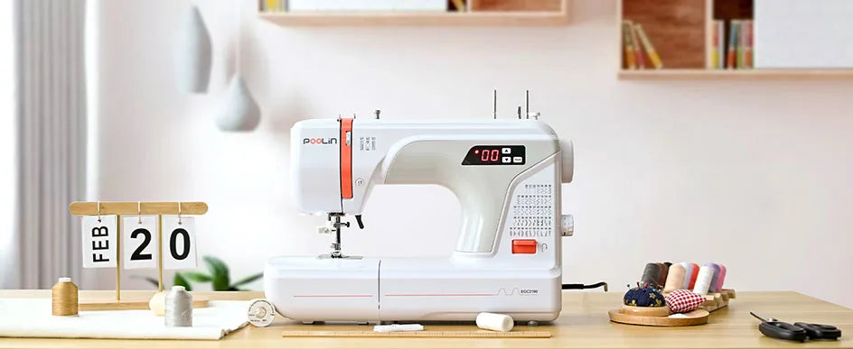 Computerized Sewing Machine With 2 Sewing Modes and 107 Stitch Applications