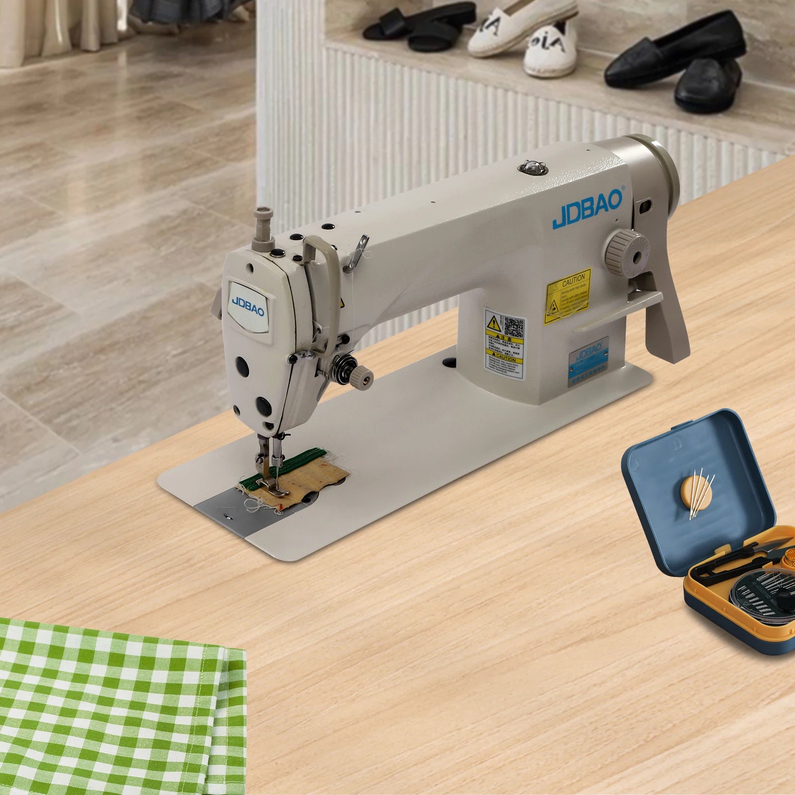 550W Professional Desktop Commercial Sewing Machine with a ,Pure Copper Motor,3500 Stitches/Min,