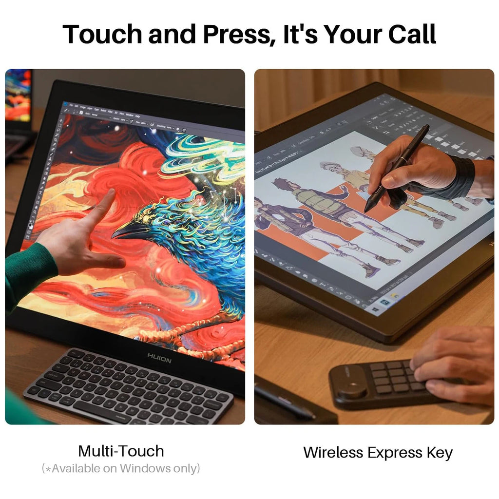 Graphics Tablets Monitor 27 Inch 4K Dual  Pen Display Finger Multi-touch Screen