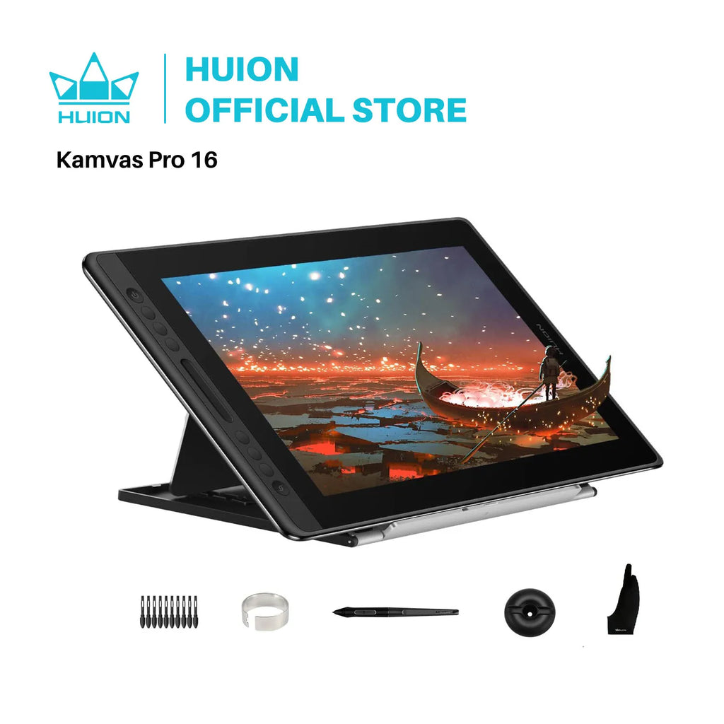 Drawing Pen Tablet 15.6 Inch Digital Graphic Display Monitor with Tilt Function