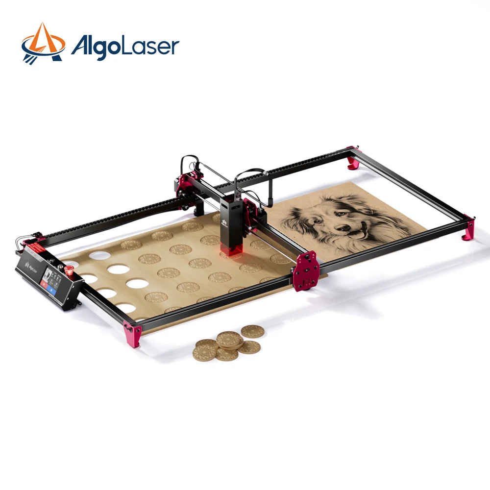 Metal & Wood Laser Cutter Engraver 3.5” Touch Scree Phone & WIFI