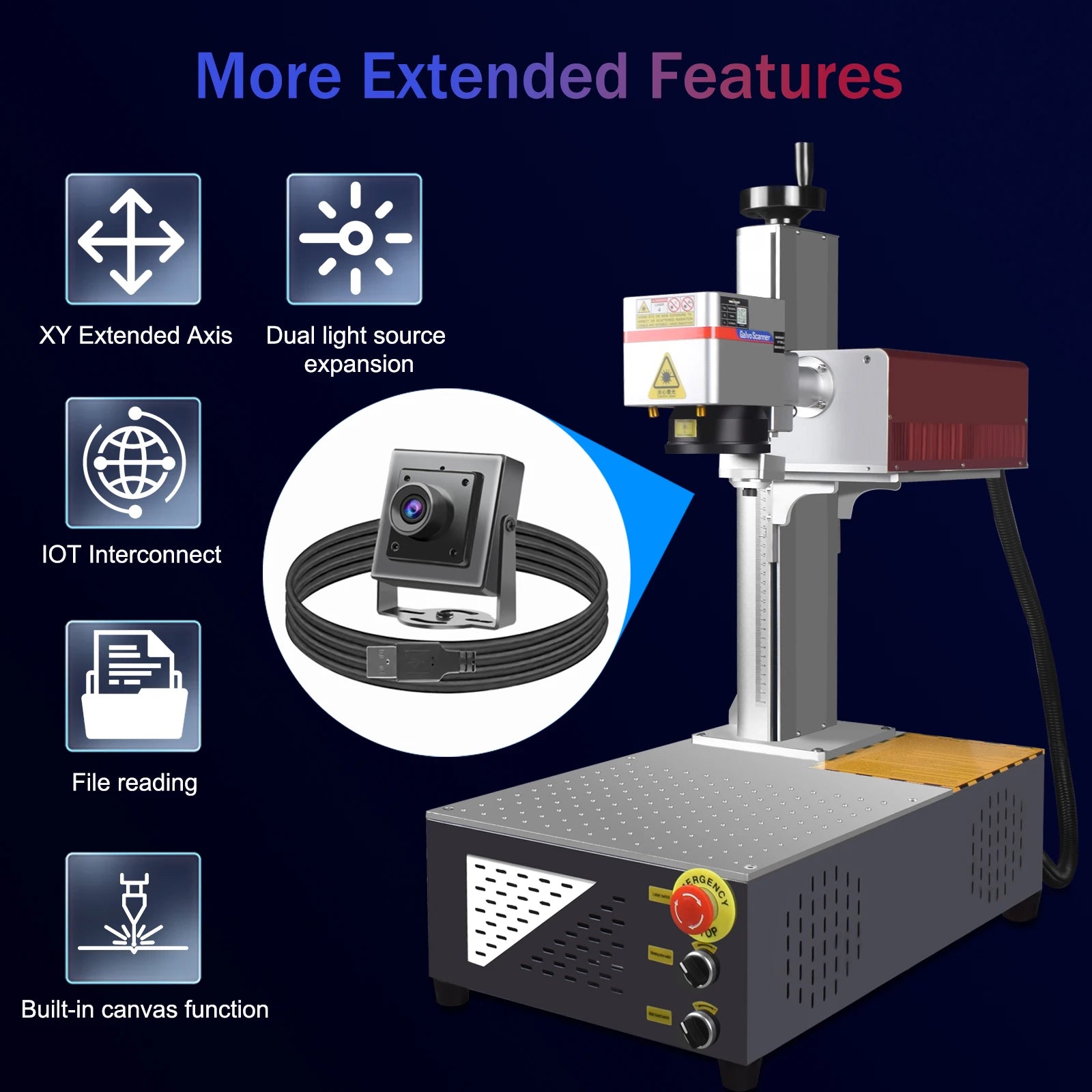 15W UV CCD Laser Marking Machine Automatic Visual Positioning Maker Camera Laser Engraver for Metal Plastic Glass