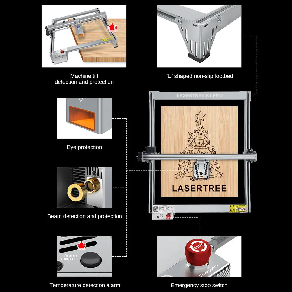 Laser Engraving Woodworking Machine with Laser Cut Tools