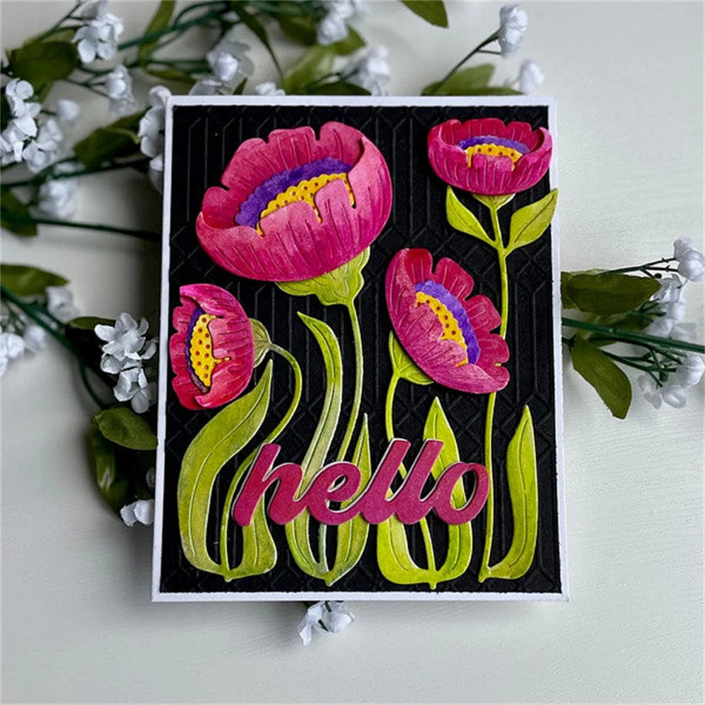 Tulips Metal Cutting Dies For DIY Scrapbooking