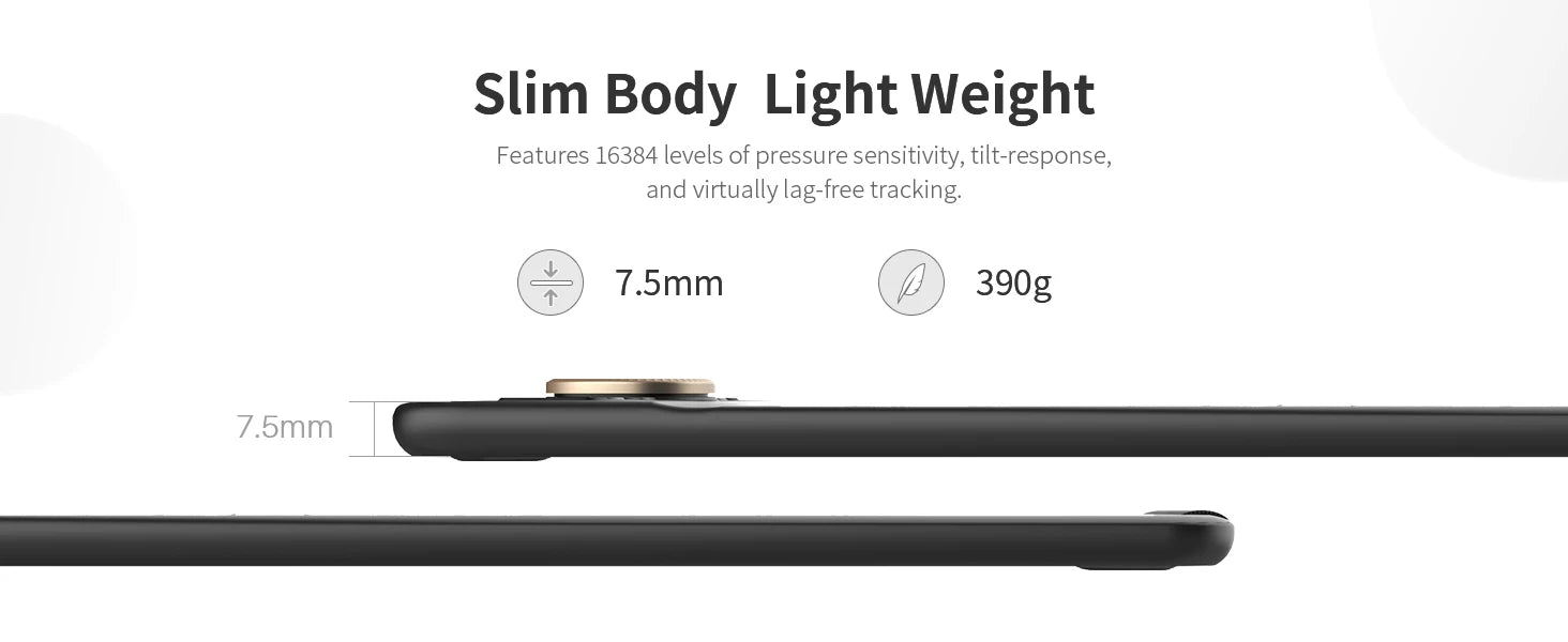 Wireless Graphics Tablet Bluetooth Levels Pen Pressure 8x5 Inch Drawing Tablet Android Supported