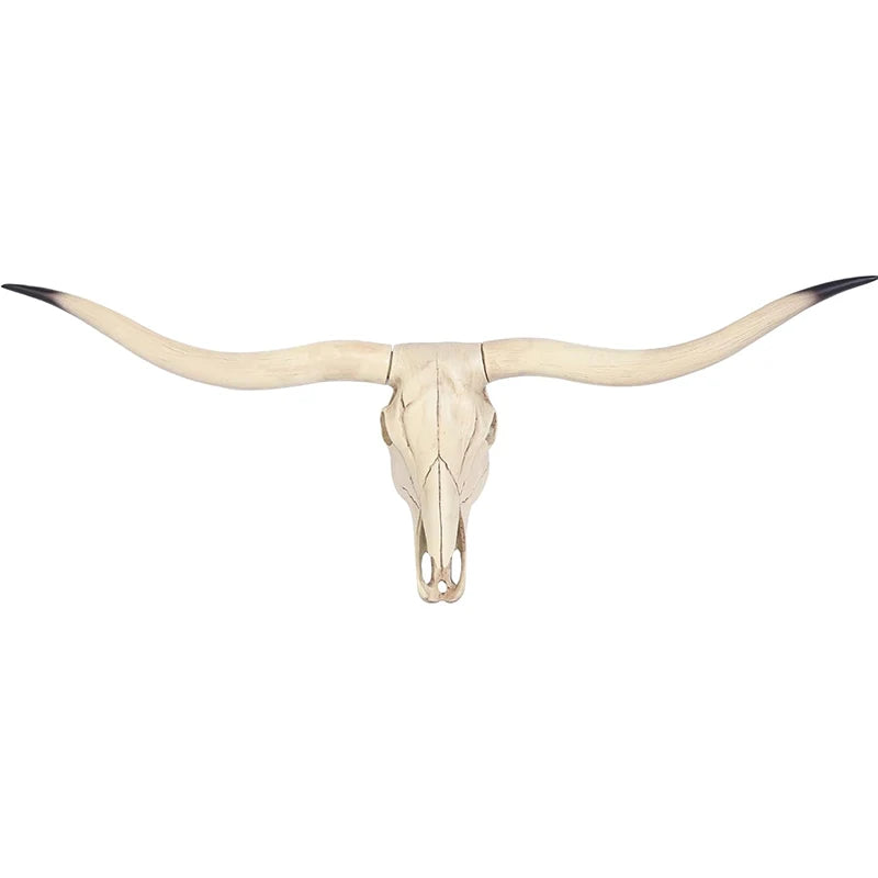Modern Bull Head Wall Hanging Decoration, Built-in Hanging Design, Realistic  Longhorn Skull